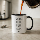 Fun coffee humor typography modern coworker tasse