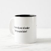 Fun Coffee Tasse (Vorderseite Links)