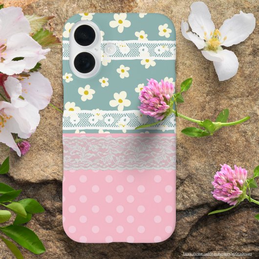 Fun Collage buntes Mischmuster Girly Blossom Case-Mate iPhone Hülle