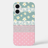 Fun Collage buntes Mischmuster Girly Blossom Case-Mate iPhone Hülle (Rückseite)