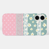Fun Collage buntes Mischmuster Girly Blossom Case-Mate iPhone Hülle (Rückseite (Horizontal))