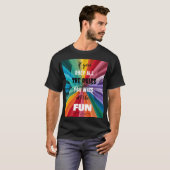 Fun Color Black T - Shirt (Vorne ganz)