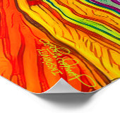 Fun Colorful Abstrakt Experte Anfängerkurs Poster (Ecke)