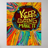 Fun Colorful Abstrakt Experte Anfängerkurs Poster (Vorne)