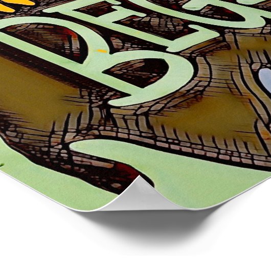 Fun Colorful Abstrakt Experte Anfängerkurs Poster (Ecke)