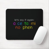 Fun Colorful Acetaminophen Pronounce Funny Mousepad (Mit Mouse)