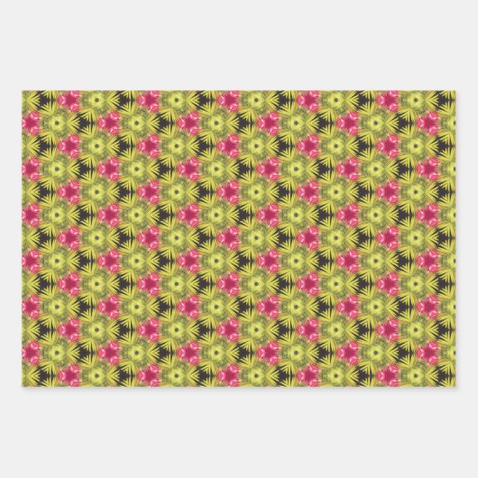 Fun Colorful Aloha Tropical Boho Geschenkpapier Set (Vorderseite 3)