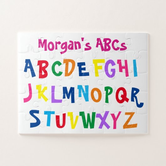 Fun Colorful Alphabet ABCs Puzzle (Horizontal)
