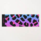 Fun Colorful Animal Print Pattern Custom Yoga Mat Yogamatte (Vorderseite (Horizontal))