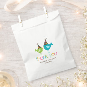 Fun Colorful Birds Geburtstagsparty Geschenktütchen