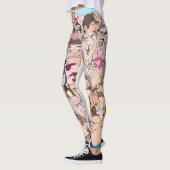 Fun Colorful Cartoon Charakter Leggings (Links)