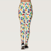 Fun Colorful Christmas Strumpf Pattern Leggings (Rückseite)