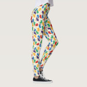 Fun Colorful Christmas Strumpf Pattern Leggings (Rechts)