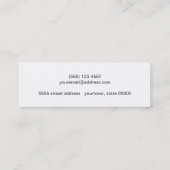 Fun Colorful Confetti Gold Striped Mommy Card Telefonnummerkarte (Rückseite)