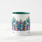 Fun Colorful Custom Cactus Tasse (Zentrum)
