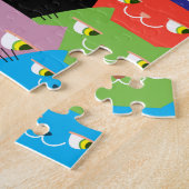 FUN COLORFUL CUTE DOODLE CAT ILLUSTRATIONS KIDS PUZZLE (Seite)