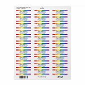 Fun Colorful Einzigartig Stilvoll LGBT Gay Pride R (Vorne)