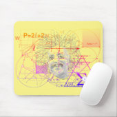 Fun Colorful Equations Geometric Designs Genius Mousepad (Mit Mouse)