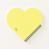 Fun Colorful Equations Geometric Designs Herz Notizblock (Rückseite)