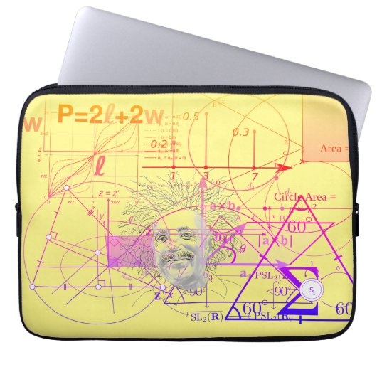 Fun Colorful Equations Geometric Designs Laptopschutzhülle (Vorderseite)
