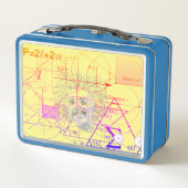 Fun Colorful Equations Geometric Designs Metall Brotdose (Rückseite)