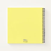 Fun Colorful Equations Geometric Designs Square Notizblock (Rückseite)