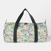 Fun Colorful Floral Duffel Bag Duffle Bag (Rückseite)
