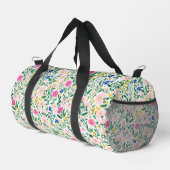Fun Colorful Floral Duffel Bag Duffle Bag (Rechte Ecke)
