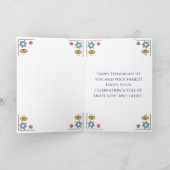 Fun Colorful Happy Hanukkah Card Karte (Innenseite)