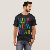 Fun Colorful Happy New Year T Shirt (Vorne ganz)