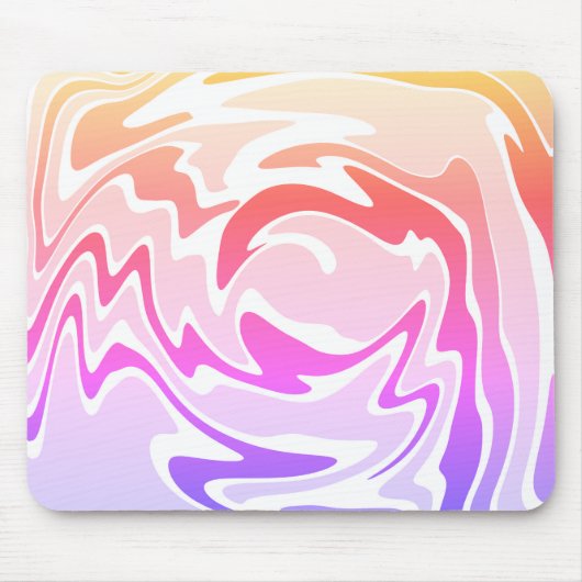 Fun Colorful Liquid Swirl Mousepad (Vorne)