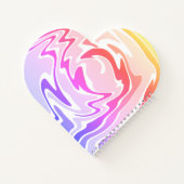 Fun Colorful Liquid Swirl Notizblock (Rückseite)