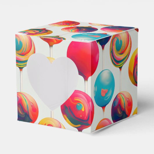 Fun Colorful Lollipops Geschenkschachtel (Vorderseite)