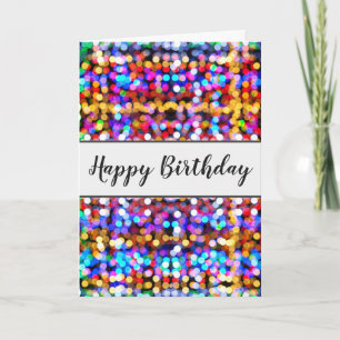 Fun Colorful Modern Birthday Card Karte