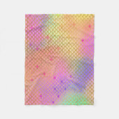 Fun Colorful Ombre Pastel Mermaid Muster Fleecedecke (Vorderseite)