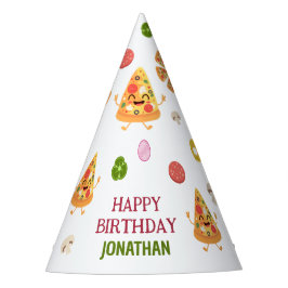 Fun Colorful Pizza Party Kindergeburtstag Partyhütchen