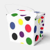 Fun Colorful Polka Dot Geschenkschachtel (Rückseite)