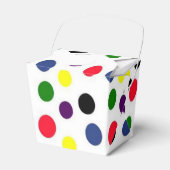 Fun Colorful Polka Dot Geschenkschachtel (Vorderseite)