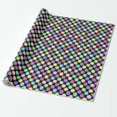 Fun Colorful Polka Dots Geschenkpapier (Ungerollt)