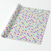 Fun Colorful Polka Dots Geschenkpapier (Ungerollt)