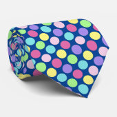 Fun Colorful Polka Dots Krawatte (Gerollt)