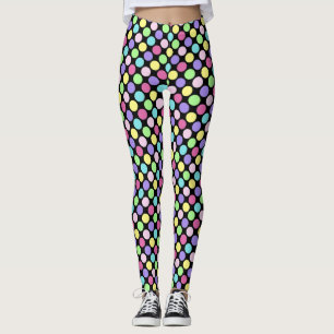 Fun Colorful Polka Dots Leggings