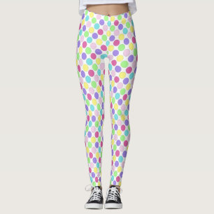 Fun Colorful Polka Dots Leggings