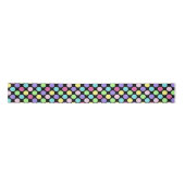Fun Colorful Polka Dots Satinband (Vorderseite)