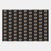 Fun, Colorful, Rainbow Spectrum Pattern 17 Event # Geschenkpapier Set (Vorderseite)