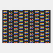 Fun, Colorful, Rainbow Spectrum Pattern 20 Event # Geschenkpapier Set (Vorderseite)