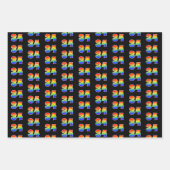Fun, Colorful, Rainbow Spectrum Pattern 34 Event # Geschenkpapier Set (Vorderseite)