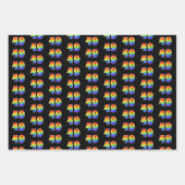 Fun, Colorful, Rainbow Spectrum Pattern 49 Event # Geschenkpapier Set (Vorderseite)