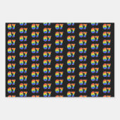 Fun, Colorful, Rainbow Spectrum Pattern 67 Event # Geschenkpapier Set (Vorderseite)