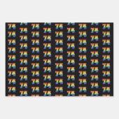 Fun, Colorful, Rainbow Spectrum Pattern 74 Event # Geschenkpapier Set (Vorderseite)